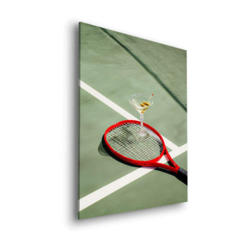 Tennis and Martini Dibond Matt Art