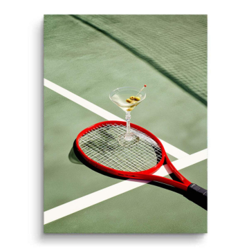 Tennis and Martini PVC Matt Art