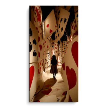 Sala kart do gry - obraz na matowym PVC