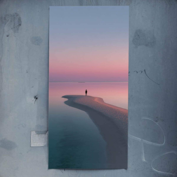 Ocean Sandbar Poster Art