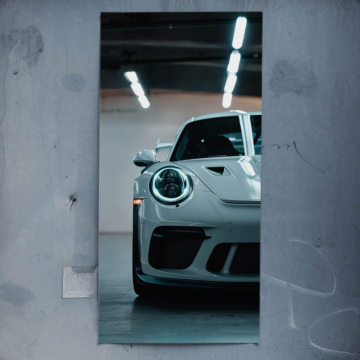 Garagenauto inspiriert von Porsche 911 - Poster