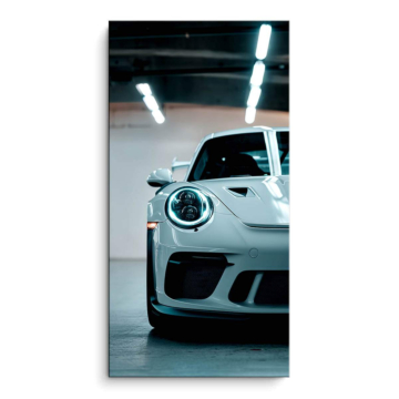 Garagenauto inspiriert von Porsche 911 - PVC-Bild matt