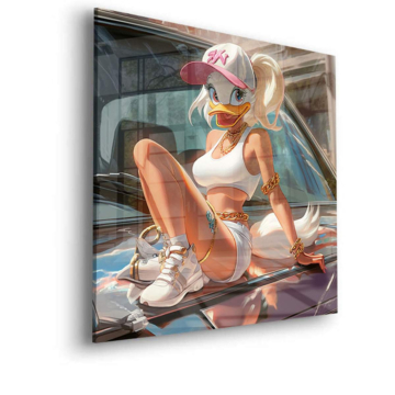 Pin-up-Motiv inspiriert von Lola Bunny - Acrylglasbild