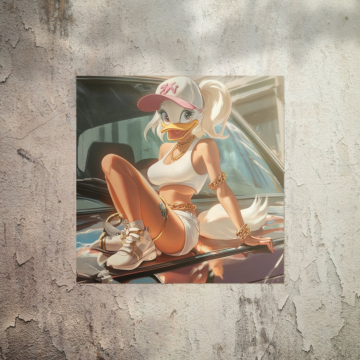 Pin-up inspiré de Lola Bunny - poster