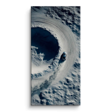 Lunar Cloud Spiral Canvas Art