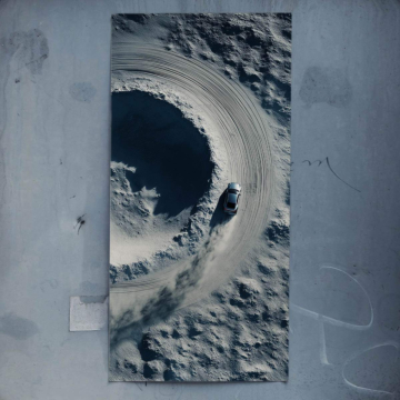 Mondhelle Wolkenspirale - Poster