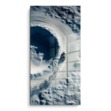 Lunaire nuage spirale - tableau PVC brillant