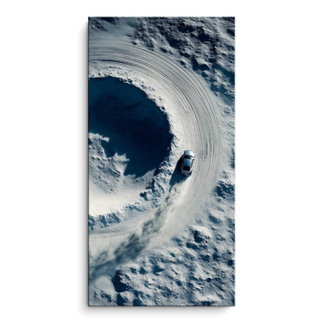 Lunaire nuage spirale - tableau PVC mat