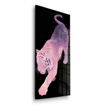 Pink Bengal Tiger Acrylic Glass Art