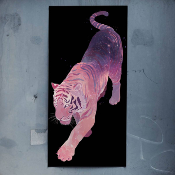Tigre du Bengale rose - poster