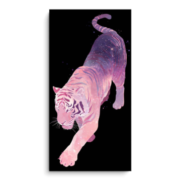 Pink Bengal Tiger PVC Matt Art