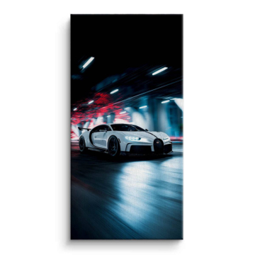 Bugatti Inspired Night Supercar Canvas Art