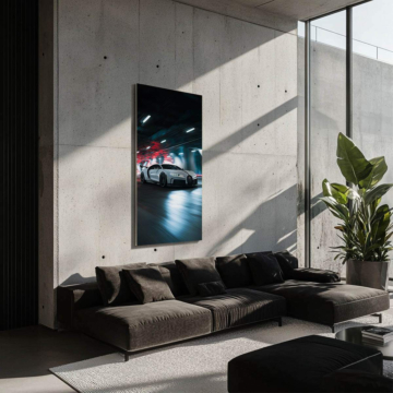 Bugatti Inspired Night Supercar Dibond Matt Art