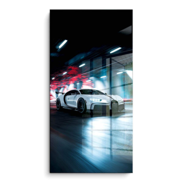 Bugatti Inspired Night Supercar PVC Gloss Art