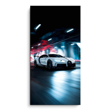 Bugatti Inspired Night Supercar PVC Matt Art