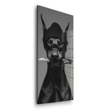 Dark Horned Portrait Acrylic Glass Art