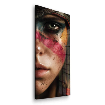 Colorful Beauty Portrait Acrylic Glass Art
