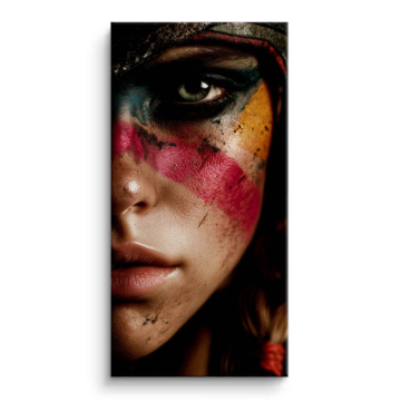 Colorful Beauty Portrait Canvas Art