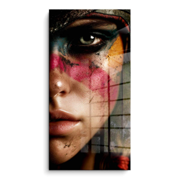 Colorful Beauty Portrait PVC Gloss Art