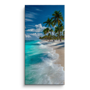 Tropical Palm Beach Canvas Art