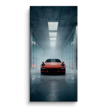 Porsche Inspired Garage Car Canvas Art