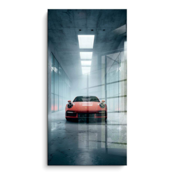 Porsche Inspired Garage Car PVC Gloss Art