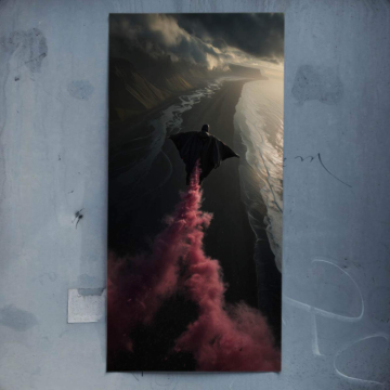 Rose fumée parachutiste - poster