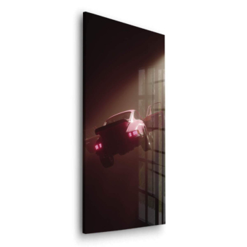 Porsche Inspired Dark Sports Car Acrylic Glass Art
