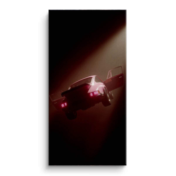 Porsche Inspired Dark Sports Car Canvas Art