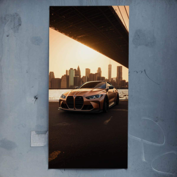 Bolide ville inspiré de BMW M4 - poster
