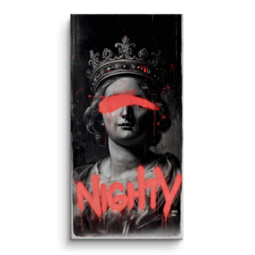Blindfold Queen Graffiti Canvas Art