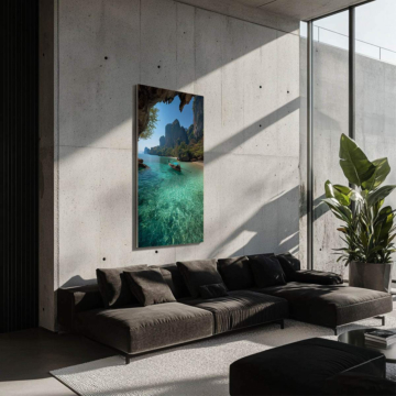 Azur lagon paradis - tableau Dibond mat