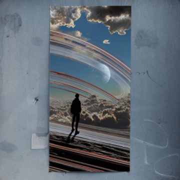 Surreal Skywalk Poster Art