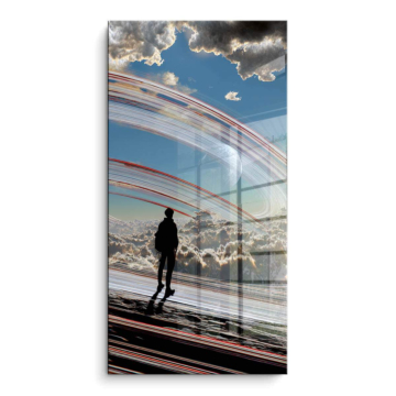 Surrealer Himmelssteg - PVC-Bild glänzend