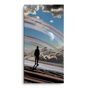 Surrealer Himmelssteg - PVC-Bild matt