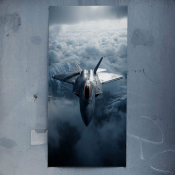Kampfjet inspiriert von F-35 - Poster