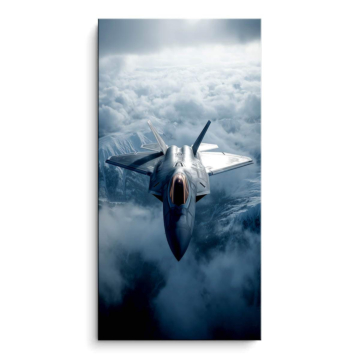 Kampfjet inspiriert von F-35 - PVC-Bild matt