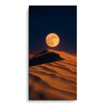 Clair de lune désert dunes - tableau PVC mat