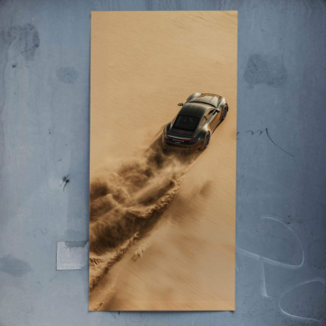 Virée dans le désert inspirée de Porsche - poster
