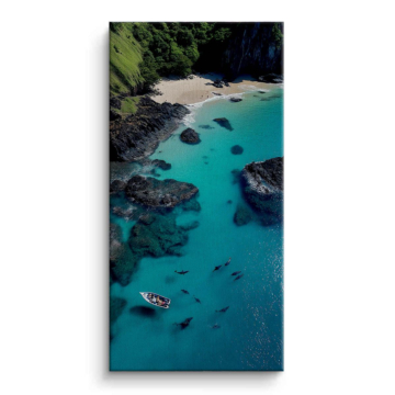 Turquoise Cove Canvas Art