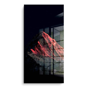 Roter Everest-Gipfel - PVC-Bild glänzend