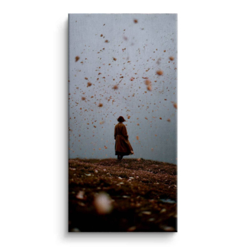 Autumn Field Wanderer Canvas Art