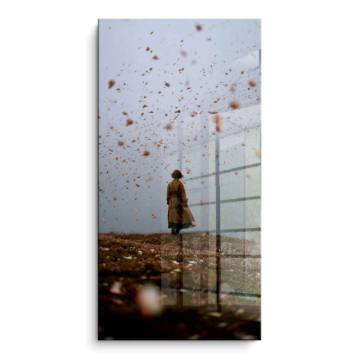 Automnal champ voyageur - tableau PVC brillant