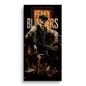 Peaky Blinders Inspired Gangster Canvas Art