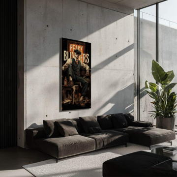 Gangster inspiré de Peaky Blinders - tableau Dibond mat