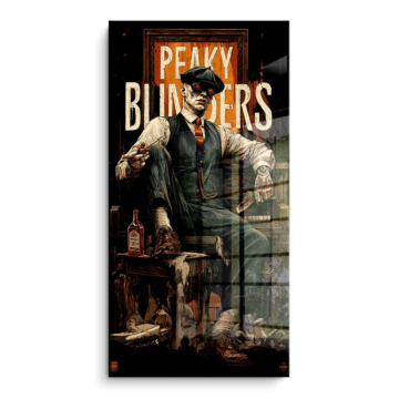 Gangster inspiré de Peaky Blinders - tableau PVC brillant