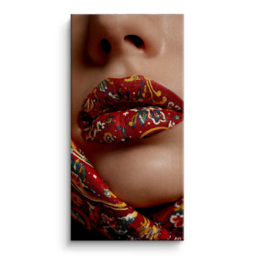 Paisley Lips Canvas Art