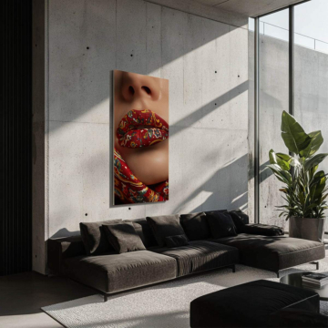 Paisley Lips Dibond Matt Art