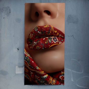Paisley Lips Poster Art