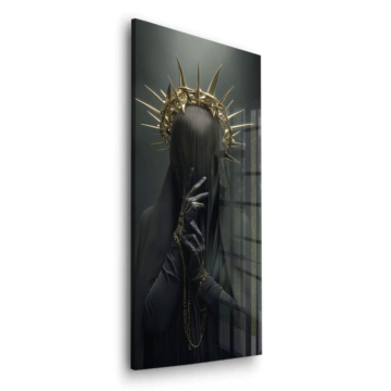 Saintly Woman Portrait Acrylic Glass Art
